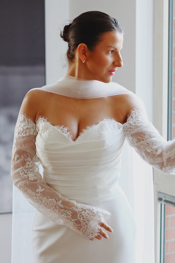 Luxury Tulle Wedding Scarf